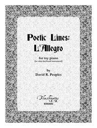 Poetic Lines: L'Allegro piano sheet music cover Thumbnail